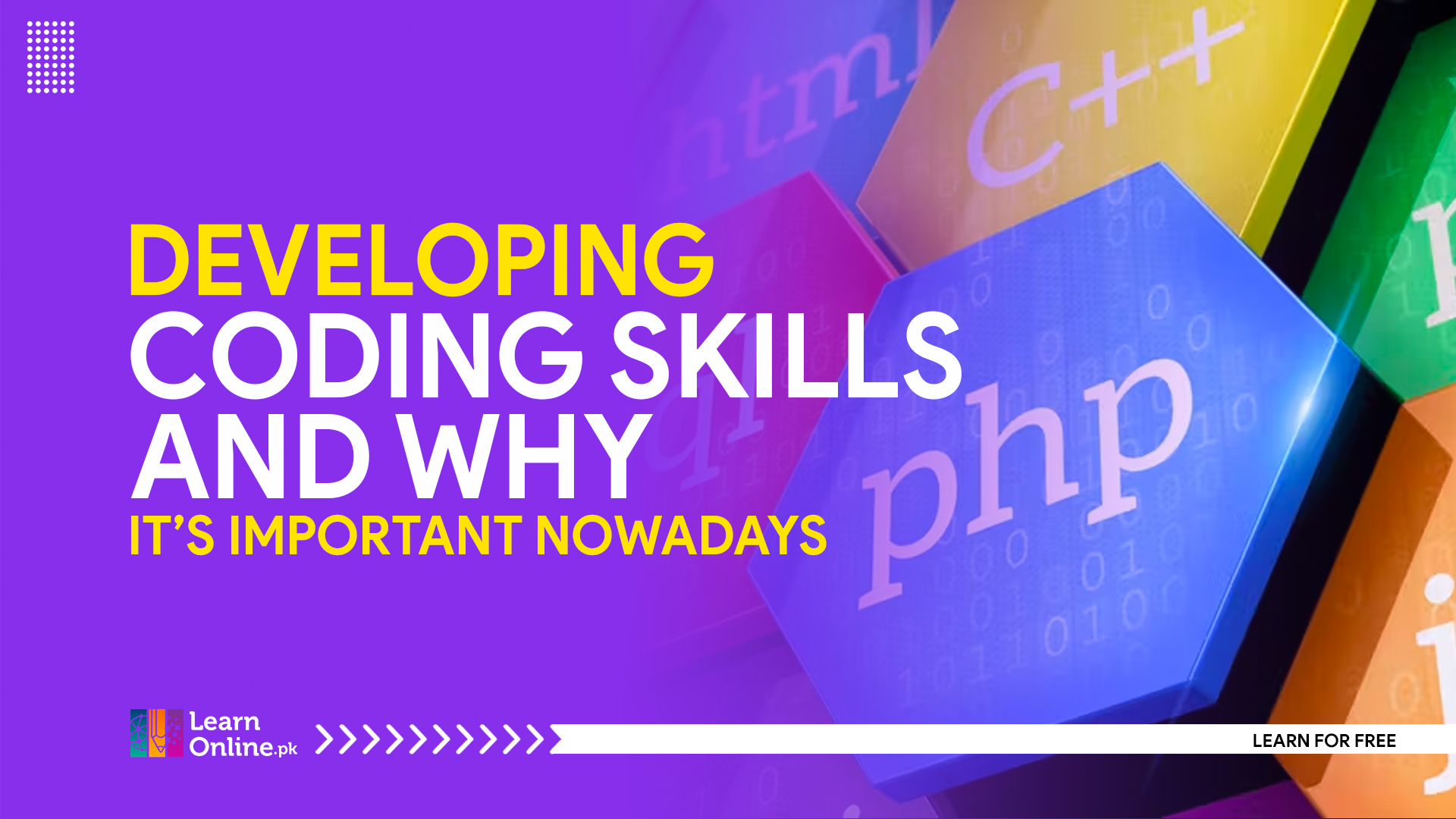 developing coding skills and it is important nowadays