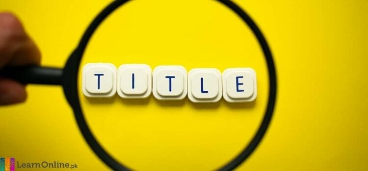 How To Craft The Perfect SEO Title Tag