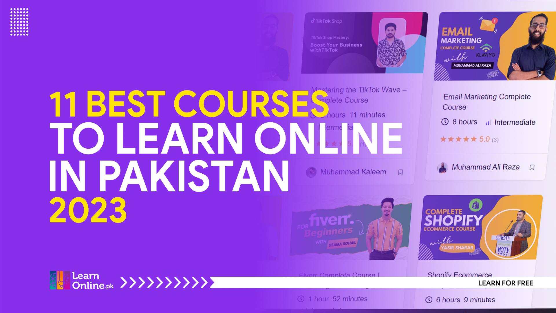 courses to learn online in Pakistan