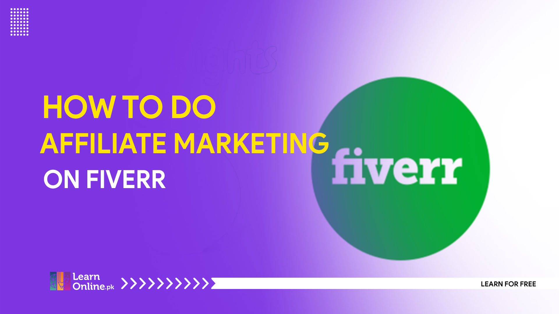 affiliate amrketing on fiverr