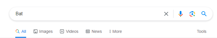 when you search "Bat"