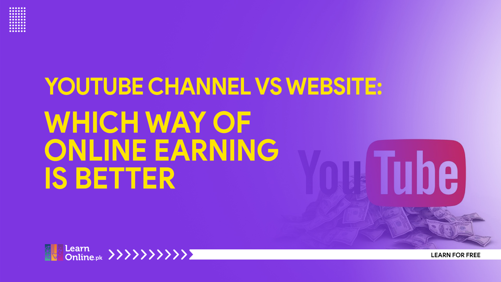 Youtube channel vs website