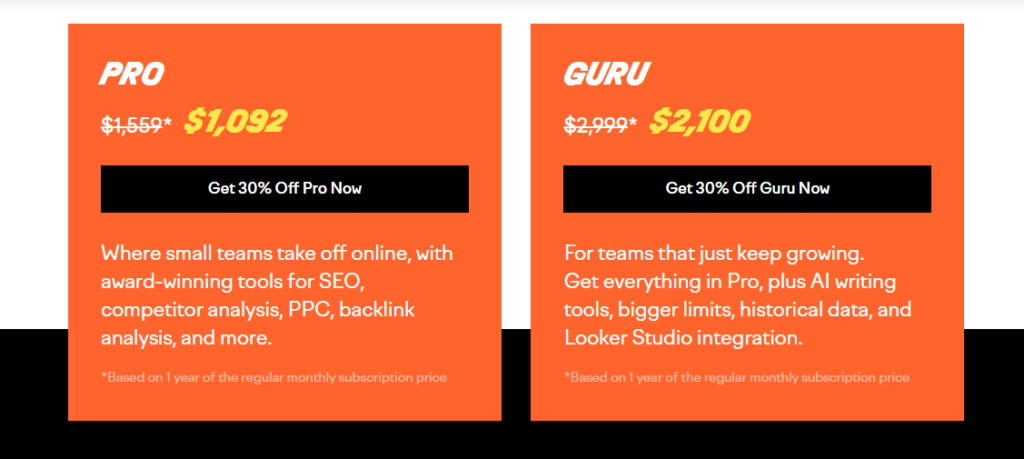 Semrush black friday deal