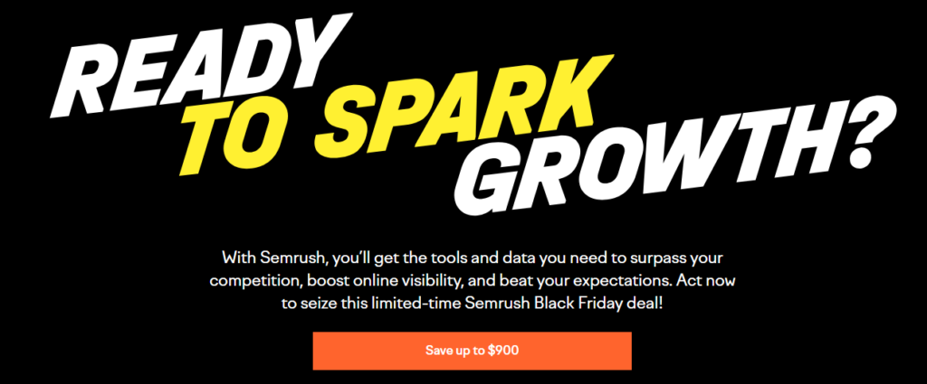 Semrush black friday sale