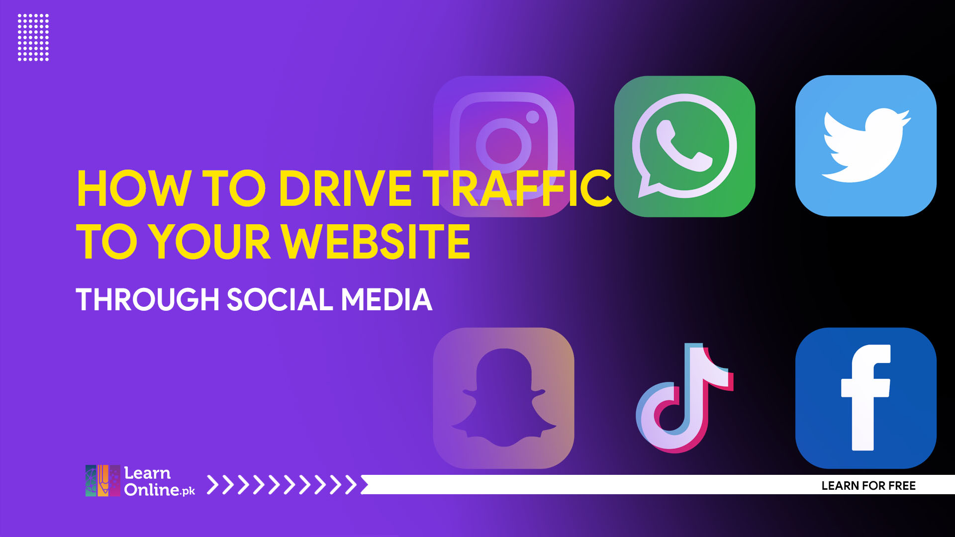 how to drive traffic to your website through social media